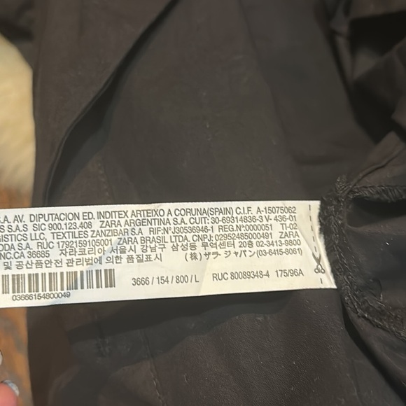 Zara women’s poplin shoulder pads shirt top Size L - Picture 9 of 9